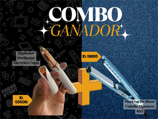 Combo Ganador: Plancha mini y depilador eléctrico de cejas